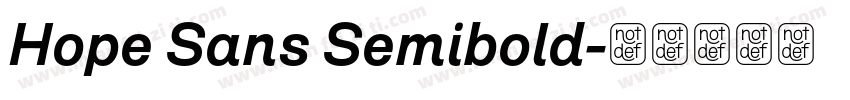 Hope Sans Semibold字体转换